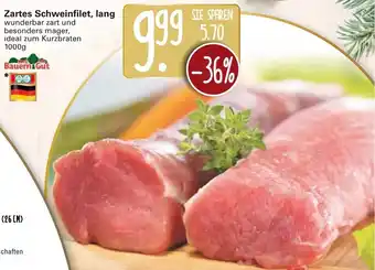 WEZ Bauern Gut Zartes Schweinefilet lang 1000g Angebot