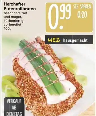 WEZ Herzhafter Putenrollbraten 100g Angebot