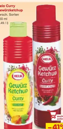 Netto Marken-Discount Hela Curry-Gewürz-Ketchup Angebot