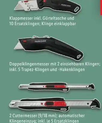 Lidl Parkside Cutterset Angebot