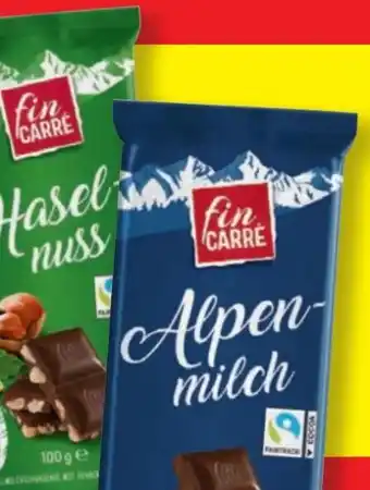 Lidl Fin Carre Tafelschokolade Alpenmilch Angebot