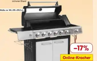 Netto Marken-Discount El Fuego Edelstahl-Gasgrill Long Beach Angebot