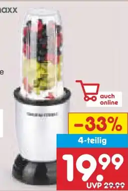 Netto Marken-Discount Gourmetmaxx Nutri Mixer 4-teilig Angebot