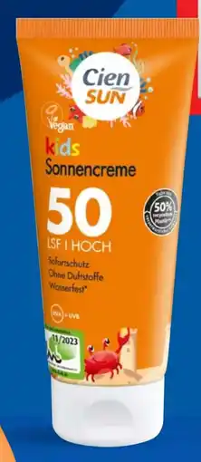 Lidl Cien Sun Sonnencreme für Kids LSF 50 Angebot