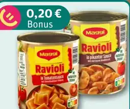 nahkauf Maggi Ravioli in Tomatensauce mit Fleischhaltiger Füllung Angebot
