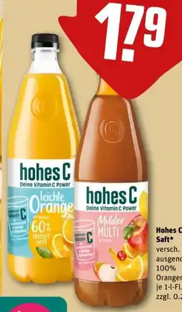 REWE Center Hohes C Saft Angebot