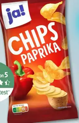 REWE Center ja! Paprika Chips Angebot