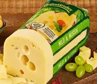 REWE Center Grünländer Schnittkäse Mild-Nussig Angebot