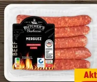 REWE Center Butcher’s Barbecue Merguez Rinder-Bratwurst Angebot
