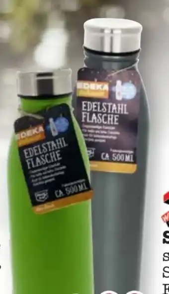 Scheck-in-Center Edeka zuhause Edelstahl Trinkflasche Angebot