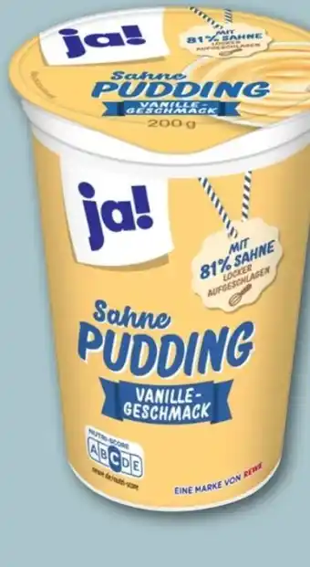 REWE Center ja! Sahnepudding Angebot