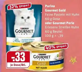 REWE Center Purina Gourmet Gold 60g oder Gourmet Perle 60g Angebot