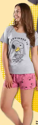REWE Center Peanuts Damen T-Shirt Pyjama Angebot