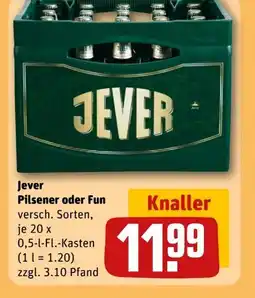 REWE Jever Pilsener Angebot
