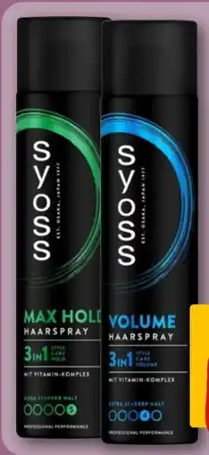 REWE Syoss Haarspray Max Hold Angebot