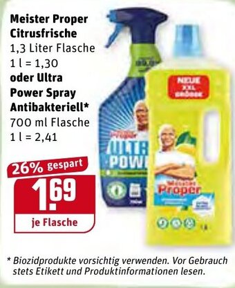 REWE Center Meister Proper Citrusfrische Angebot
