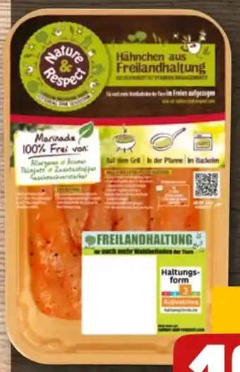 REWE Nature & Respect Freiland-Hähnchen-Innenfilets Angebot