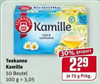 REWE Center Teekanne Kamille 100g Angebot