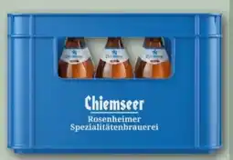 REWE Center Chiemgauer Brauhaus Rosenheimer Chiemseer Hell Angebot