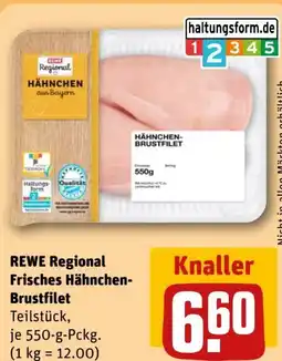 REWE Rewe Regional Hähnchen-Brustfilet Angebot