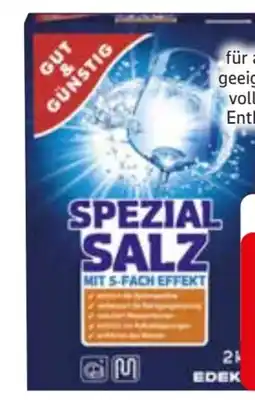 Edeka Gut & Günstig Spülmaschinen Spezial Salz Angebot