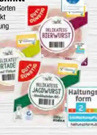 Edeka Gut & Günstig Brühwurstaufschnitt Angebot
