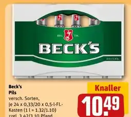 REWE Center Beck's Pilsener Angebot