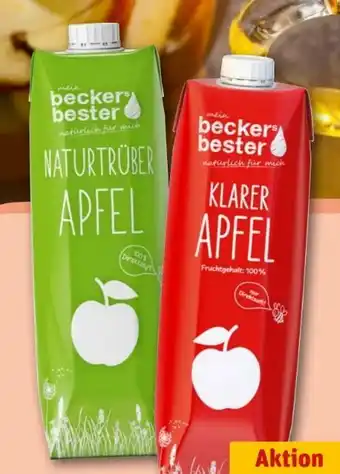 REWE Center Mein Becker's Bester Naturtrüber Apfelsaft Angebot