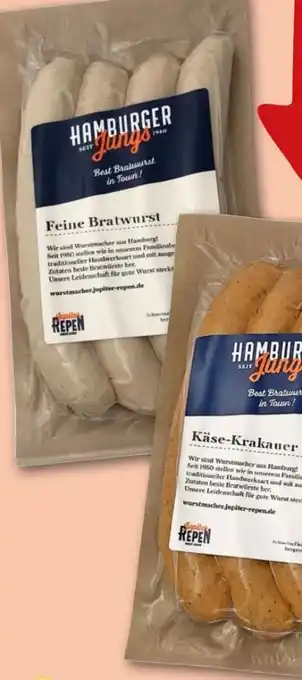 REWE Jupiter Repen Hamburger Jungs Feine Bratwurst Angebot