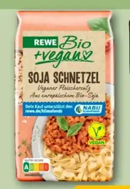 REWE Rewe Bio + vegan Soja Schnetzel Veganer Fleischersatz Angebot