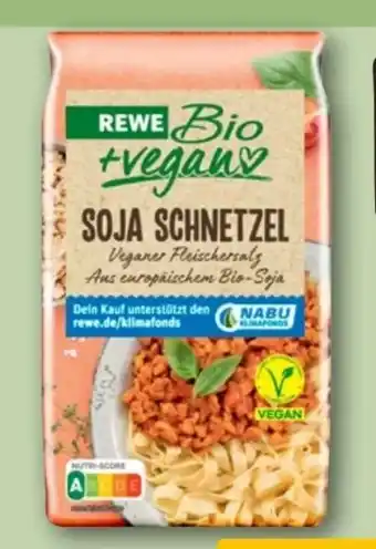 REWE Rewe Bio + vegan Soja Schnetzel Veganer Fleischersatz Angebot