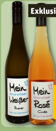 REWE Mein Bio Wein alkoholfreier Weißer Rivaner Angebot