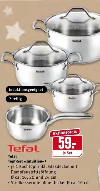 REWE Center Tefal Topf Set Intuition Angebot