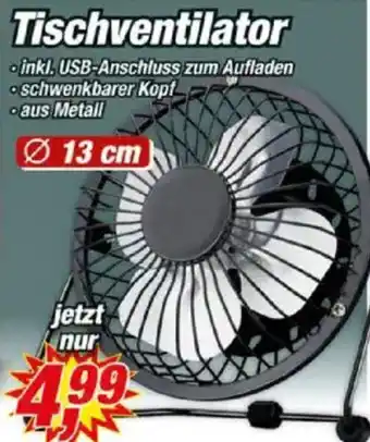 Posten Börse Tischventilator Angebot
