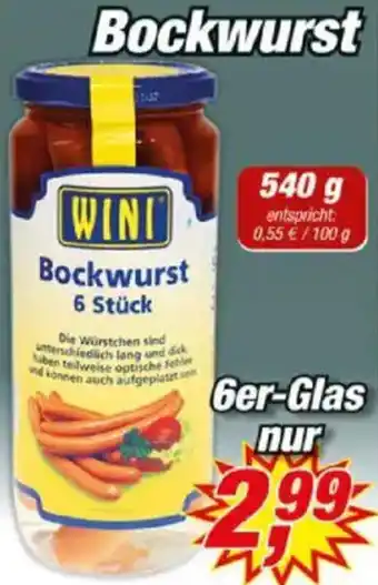 Posten Börse WINI Bockwurst Angebot