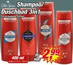 Posten Börse Old Spice Shampoo/ Duschbad 3in1 Angebot