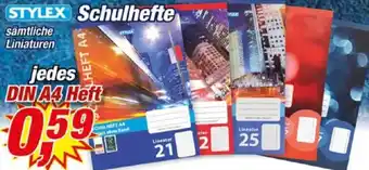 Posten Börse STYLEX Schulhefte Angebot