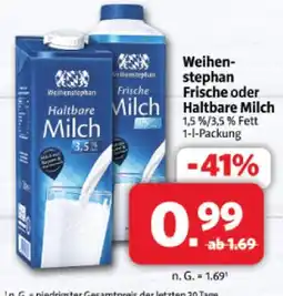 Markant Weihenstephan frische oder haltbare milch Angebot