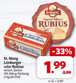Markant St. mang limburger Angebot