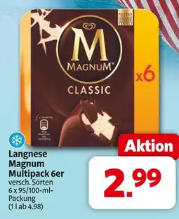 Markant Langnese magnum multipack 6er Angebot