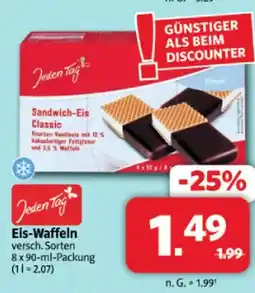 Markant Jeden tag eis-waffeln Angebot