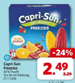 Markant Capri-sun freezies Angebot