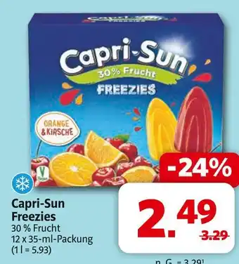 Markant Capri-sun freezies Angebot