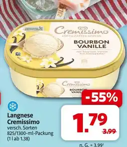 Markant Langnese cremissimo Angebot