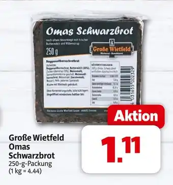 Markant Große wietfeld omas schwarzbrot Angebot