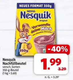 Markant Nestlé nesquik nachfüllbeutel Angebot