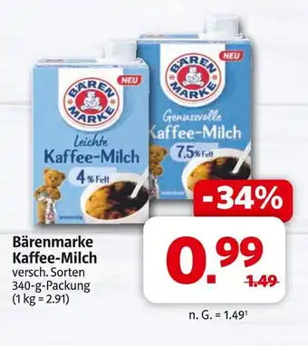 Markant Bärenmarke kaffee-milch Angebot