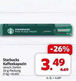 Markant Starbucks kaffeekapseln Angebot