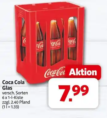 Markant Coca cola glas Angebot