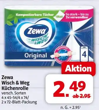 Markant Zewa wisch & weg küchenrolle Angebot